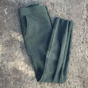 Hollister Green houndstooth ultra high-rise pants M
